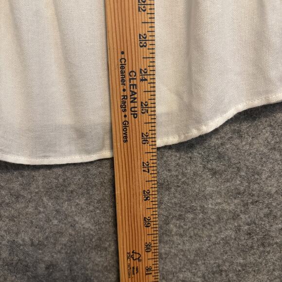 Lilly Pulitzer Blouse Womens Small Ivory Long Sleeve Boho Top Shirt - Picture 12 of 14